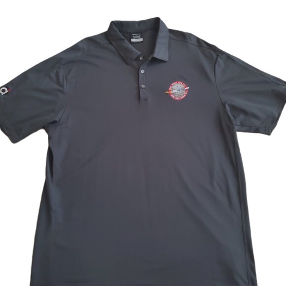 Nike Men's Charcoal Gray Polo Style Golf Shirt with Delta Launch Logo, Size XXL - Picture 10 of 11